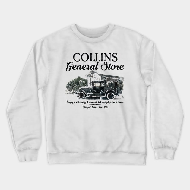 Collins General Store from Dark Shadows Crewneck Sweatshirt by susanlguinn